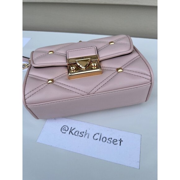 Michael Kors Crossbody Serena Small Flap Shoulder Bag Purse Powder Blush - Picture 6 of 11
